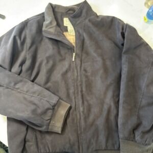 L.L.Bean Jacket Brown Traditional Fit Full Zip Bomber Flannel Lined Plaid Men XL